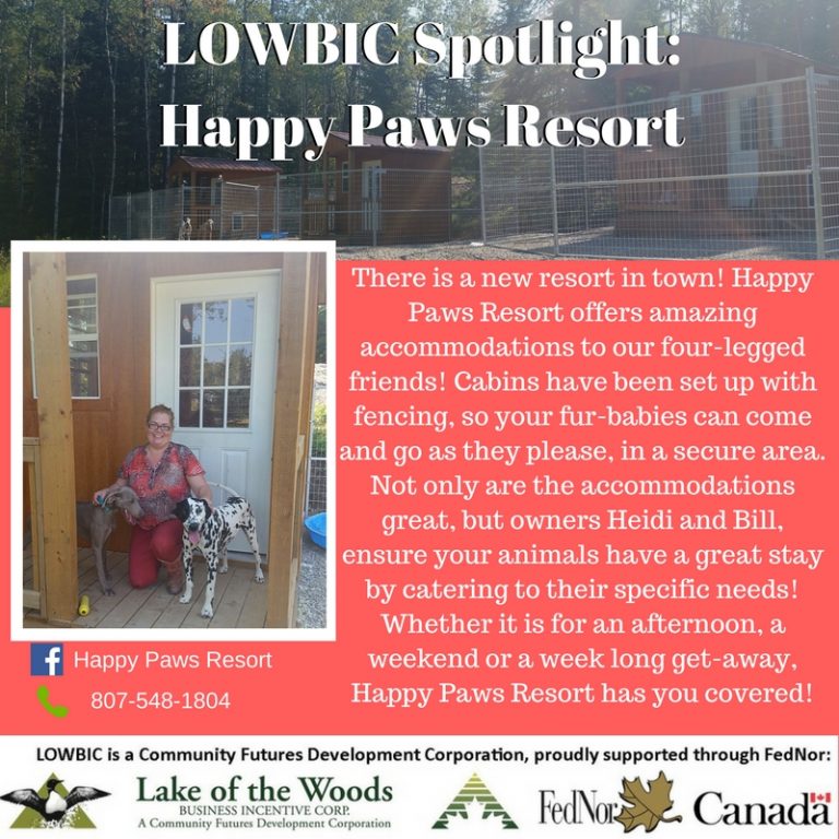 LOWBIC Spotlight Happy Paws Resort Lake of the Woods Business